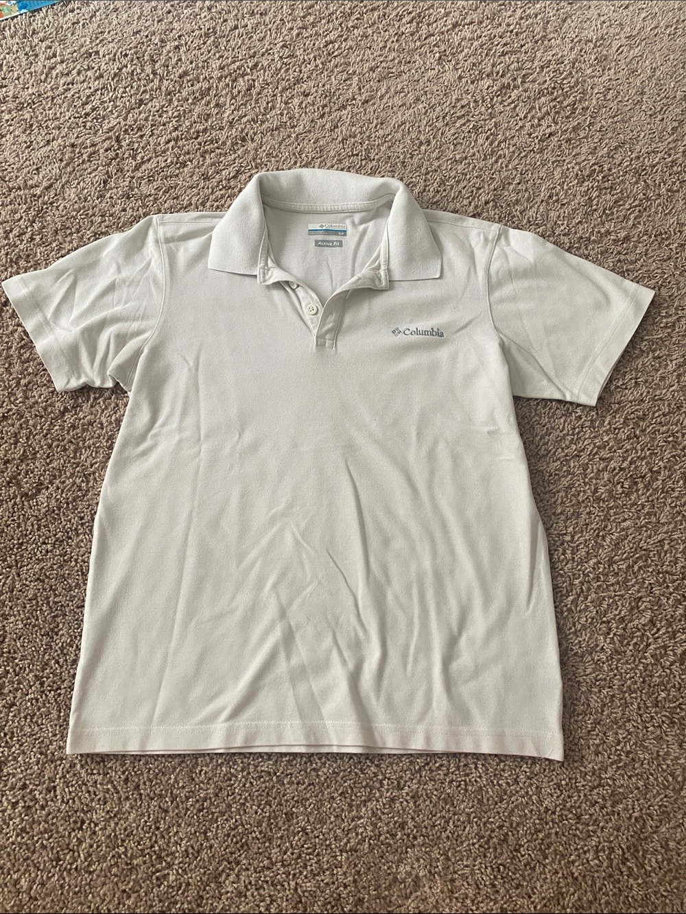 Columbia Men’s white Short-Sleeve Polo active fit